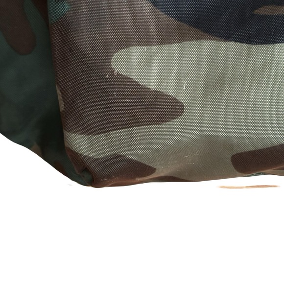 Vintage 90s Y2K Camo Purse Bag Camouflage Nylon Womens Large Green Clueless Edit - Picture 4 of 16